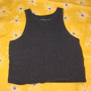 Grey crop top